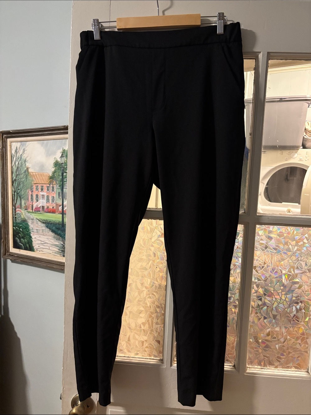 GAP Black Slim Straight Easy Pants